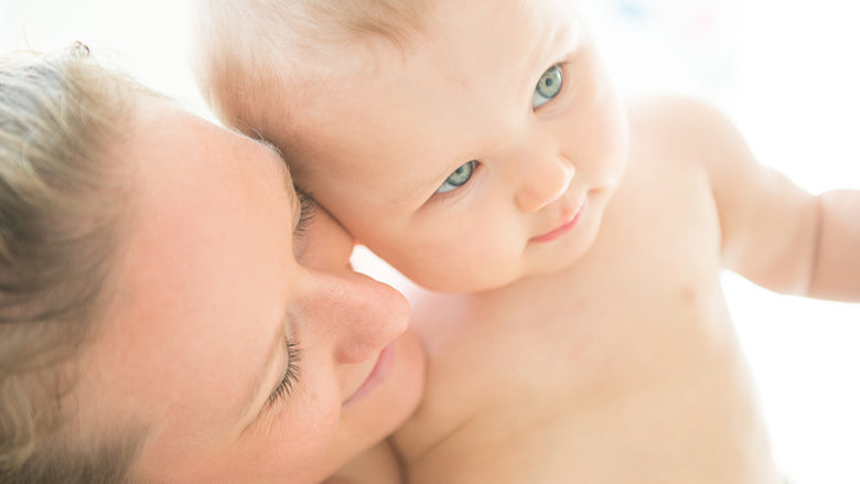 Mother and Baby face to face