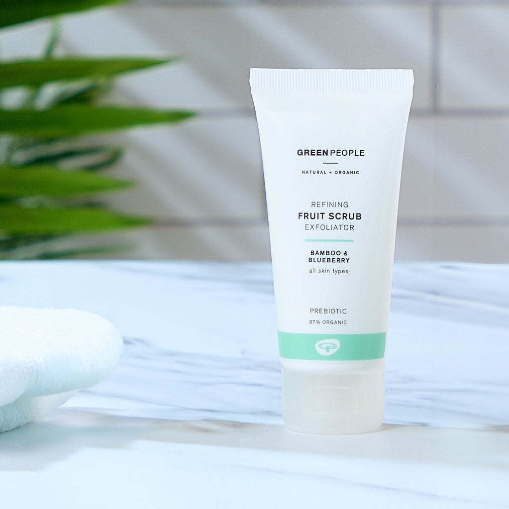 green people fruit scrub exfoliator 