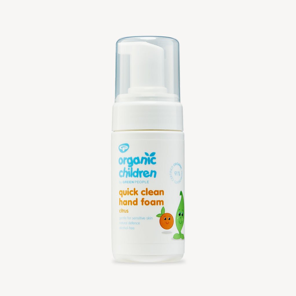 organic children quick clean hand foam 100ml