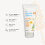 Organic Children Lavender Sun Cream SPF50 tube with product information