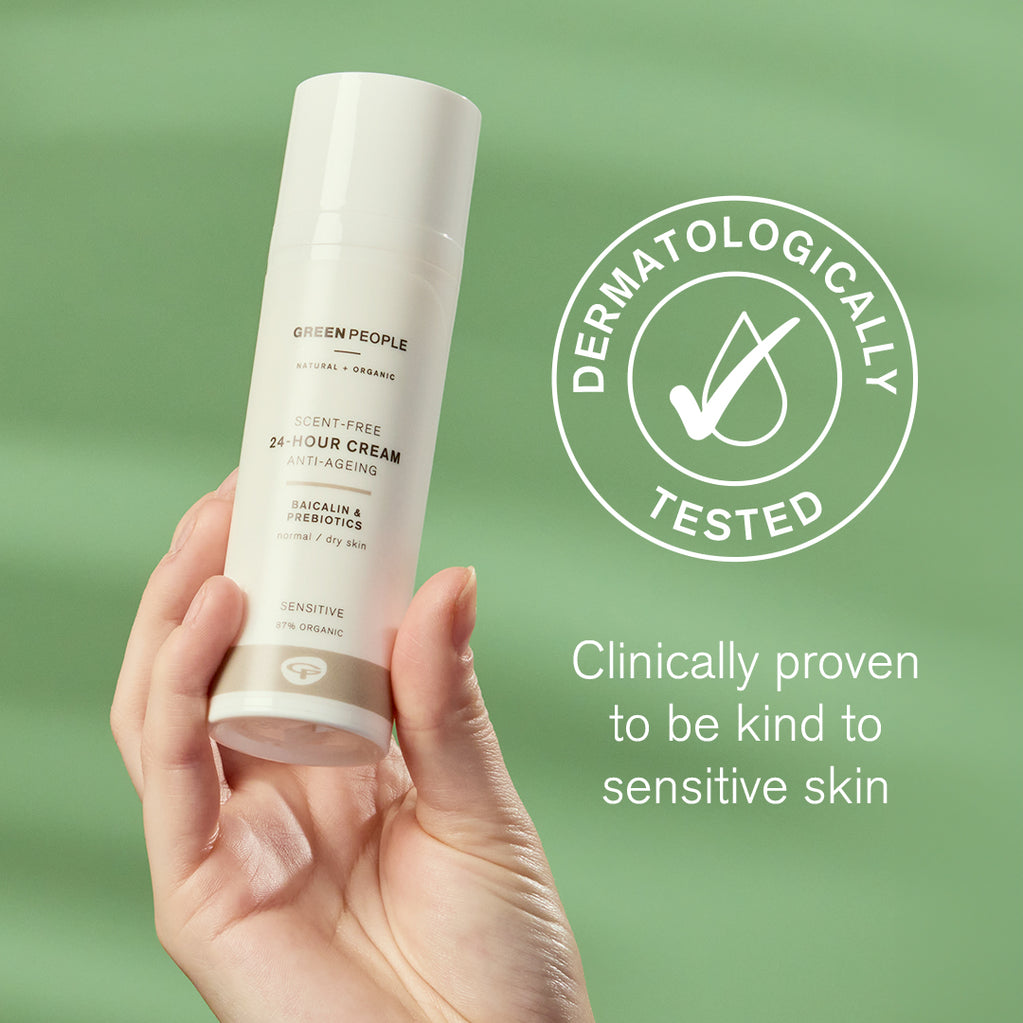 dermatologically tested scent free 24 hour cream