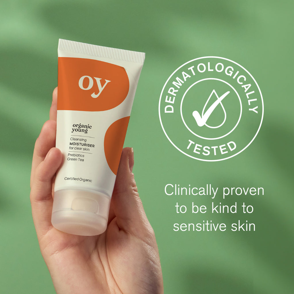 Oy! Clear Skin Cleansing Moisturiser Dermatologically tested