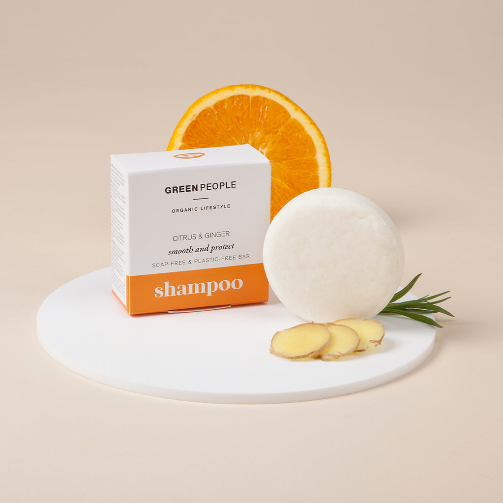 Citrus & Ginger Shampoo Bar with natural ingredients