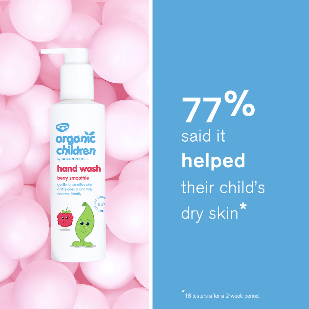 Organic Children Berry Smoothie Hand Wash 200ml 77% said it helped their child's dry skin