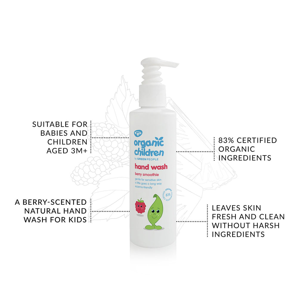 Organic Children Berry Smoothie Hand Wash 200ml benefits