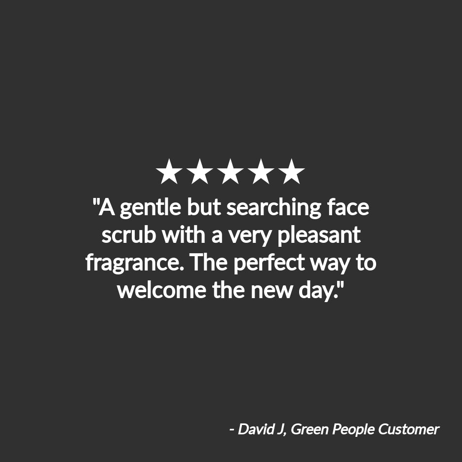 green people for men exfoliating face scrub review